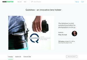 Quikdraw - an innovative lens holster
